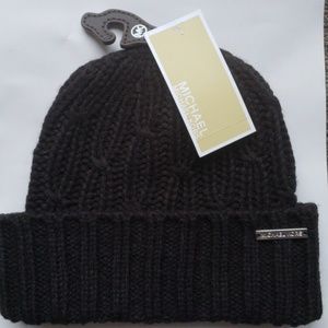 NWT! Black MK beanie knitted hat